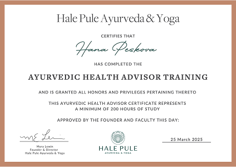 Ajurvédské certifikace
